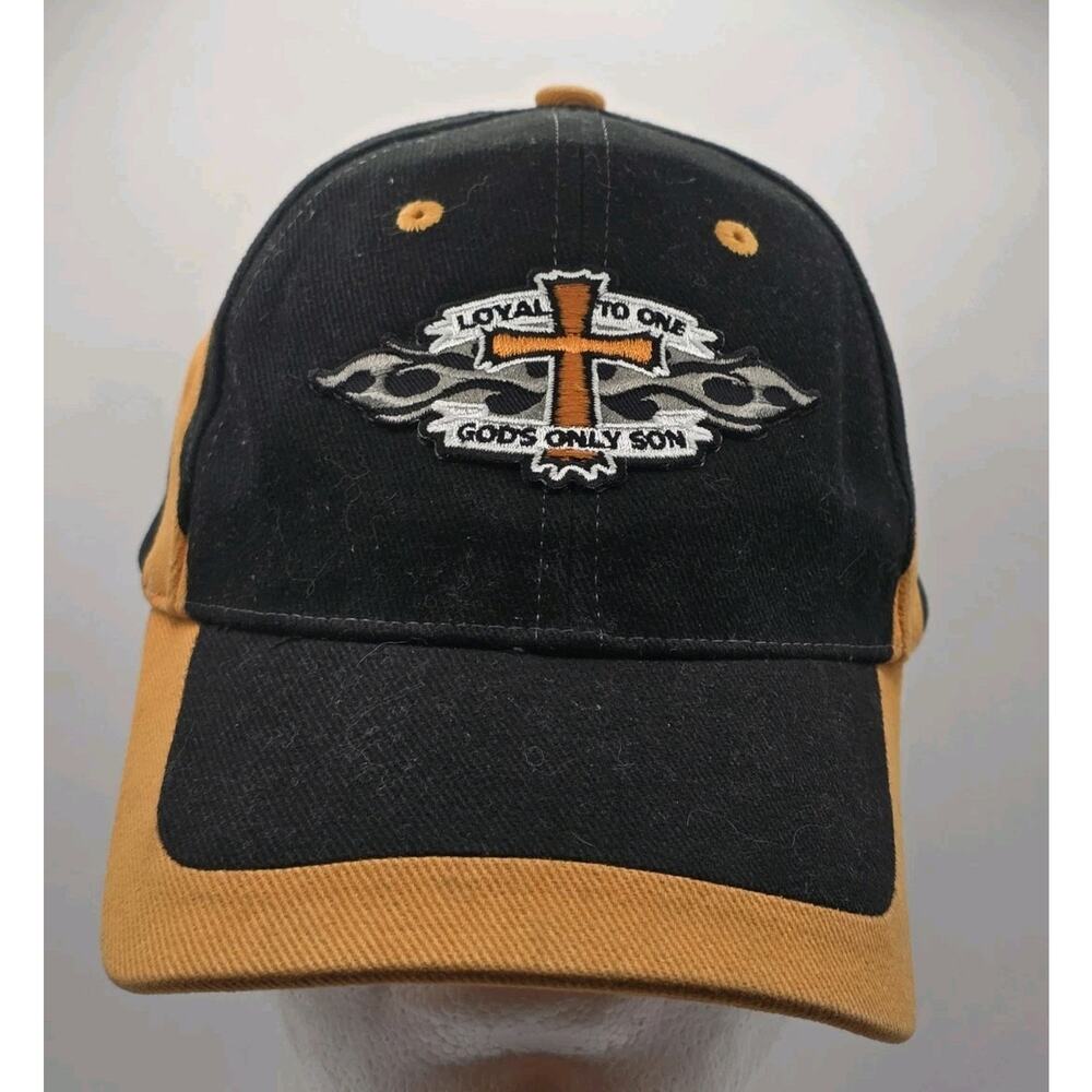 Loyal‎ To One Gods Only Son Mega Cap Strapback Cap Hat Orange Black